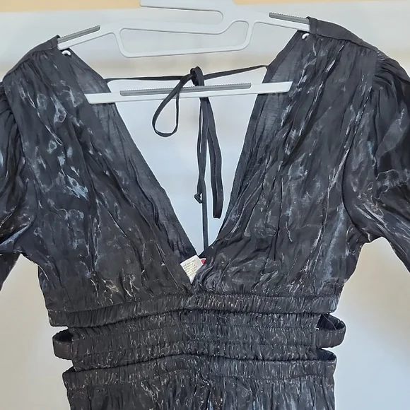 Heart & Heels Chic Black Mini Dress - Picture 3 of 6